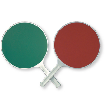 Paletta segnaletica verde/rossa Ø300 mm